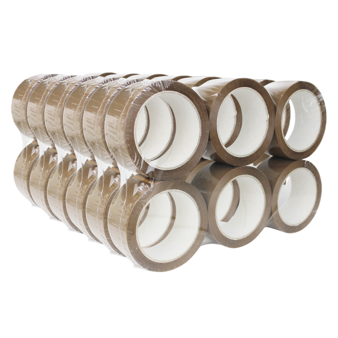 BROWN TAPE STANDARD 48mm x 66m, Pack of 36